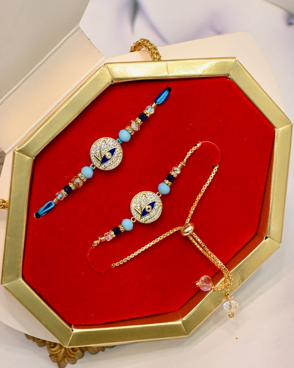 Veera Bhabi Rakhi Combo in box