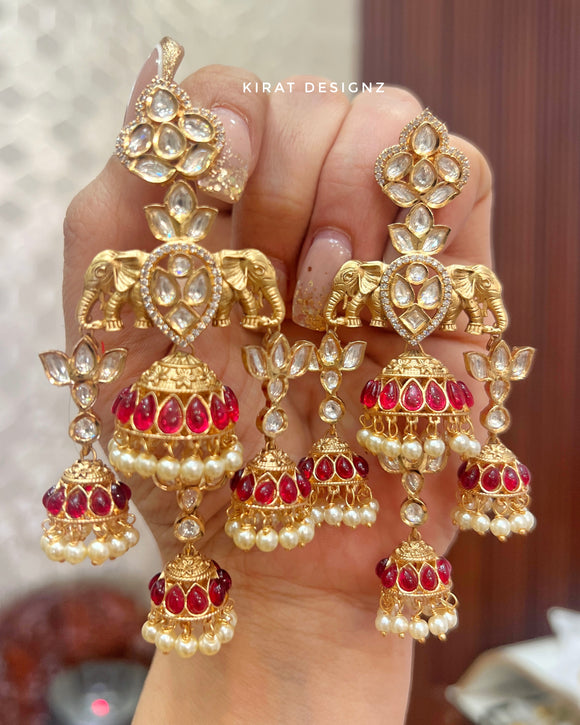 Elephant Design Earring