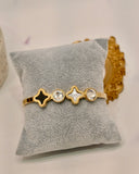 Four leaf Clover Bangle
