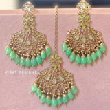 Polki Earring Tikka Set