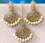 Polki Earring Tikka Set