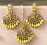 Polki Earring Tikka Set