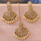 Polki Earring Tikka Set